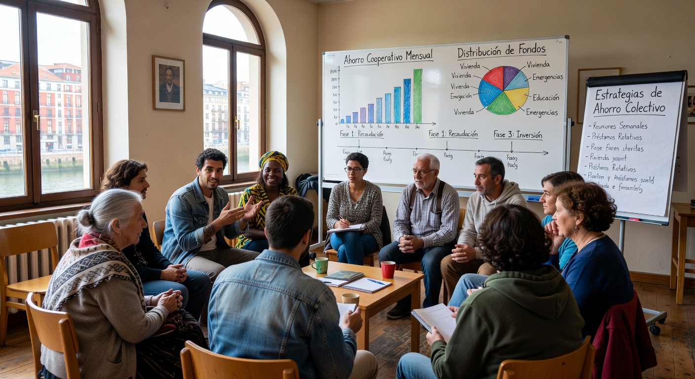 Grupo comunitario de ahorro en Bilbao
